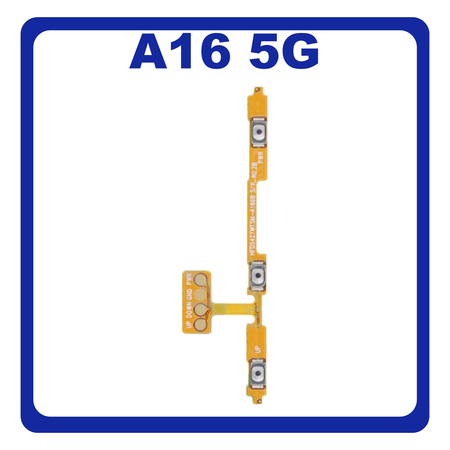 Γνήσια Original Samsung Galaxy A16 5G (SM-A166B, SM-A166B/DS) Power Key Flex Cable On/Off + Volume Key Buttons Καλωδιοταινία Πλήκτρων Εκκίνησης + Έντασης Ήχου GH59-15840A (Service Pack By Samsung)