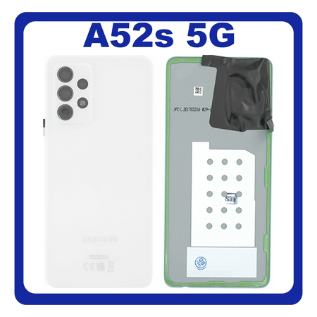 Γνήσια Original Samsung Galaxy A52s 5G (SM-A528B, SM-A528B/DS) Rear Battery Cover Πίσω Καπάκι Μπαταρίας White Άσπρο GH82-26858D (Service Pack By Samsung)