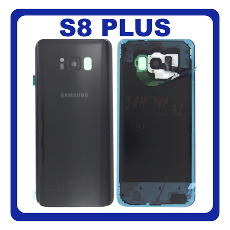 Original Γνήσιο Samsung Galaxy S8 Plus G955F G955 SM-G955F BATTERY COVER Καπάκι Μπαταρίας Black Μαύρο GH82-14015A (Service Pack)