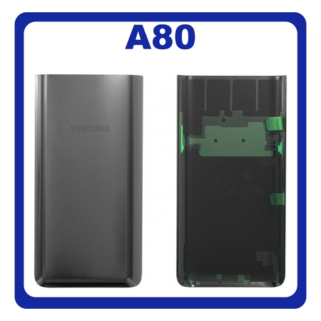 Γνήσιο Original Samsung Galaxy A80 (SM-A805F, SM-A8050) Battery Cover Καπάκι Μπαταρίας Black Μαύρο GH82-20055A (Service Pack By Samsung)