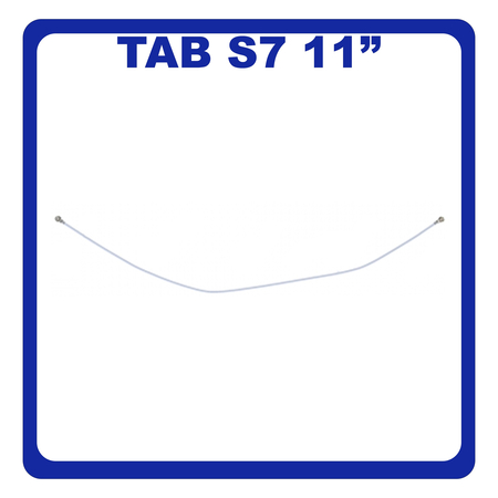 Γνήσια Original Samsung Galaxy Tab S7 T870 11" (SM-T870, SM-T875, SM-T876B) Coaxial Antenna Signal Module Flex Cable Ομοαξονικό Καλώδιο Κεραίας 158mm White Άσπρο GH39-02083A (Service Pack By Samsung)