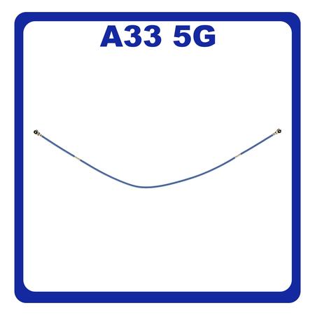 Γνήσια Original Samsung Galaxy A33 5G (SM-A336E, SM-A336B) Coaxial Antenna Signal Module Flex Cable Ομοαξονικό Καλώδιο Κεραίας 117mm Blue Μπλε GH39-02137A (Service By Samsung)