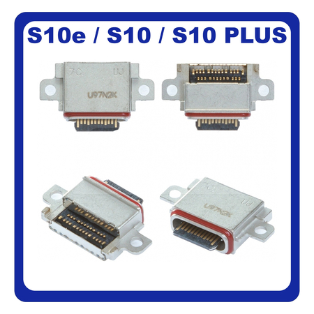 Γνήσια Original Samsung Galaxy S10e ,(SM-G970F G970) S10 (SM-G973) S10 PLUS (SM-G975) USB Type-C Charging Dock Connector Κονέκτορας Φόρτισης 3722-004150 (Service Pack By Samsung)