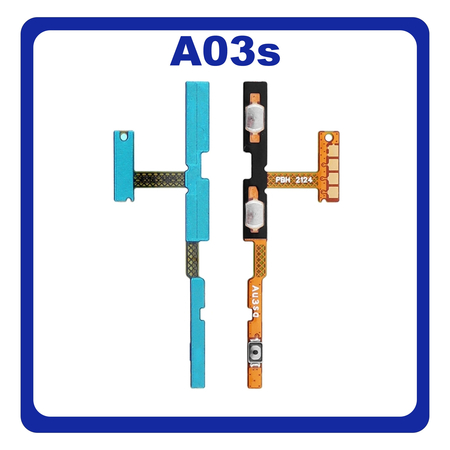 Γνήσια Original Samsung Galaxy A03s (SM-A037G, SM-A037U​) Power Key Flex Cable On/Off + Volume Key Buttons Καλωδιοταινία Πλήκτρων Εκκίνησης + Έντασης Ήχου GH81-21240A (Service Pack By Samsung)