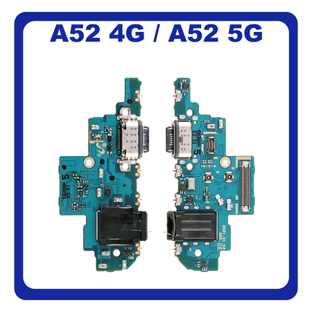 Γνήσια Original Samsung Galaxy A52 (SM-A525F), Galaxy A52 5G (SM-A526B) USB Type-C Charging Dock Connector Flex Sub Board, Καλωδιοταινία Υπό Πλακέτα Φόρτισης + Microphone Μικρόφωνο + Audio Jack Θύρα Ακουστικών GH96-14374A (Service Pack By Samsung)​