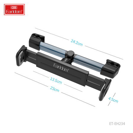 Universal Βάση Tablet Αυτοκινήτου με Κλιπ Earldom et-Eh234, Μαυρο - 17904