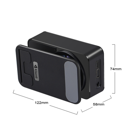 Ηχεἰο With Phone Stand Kisonli m2, Bluetooth, fm, Black - 22274