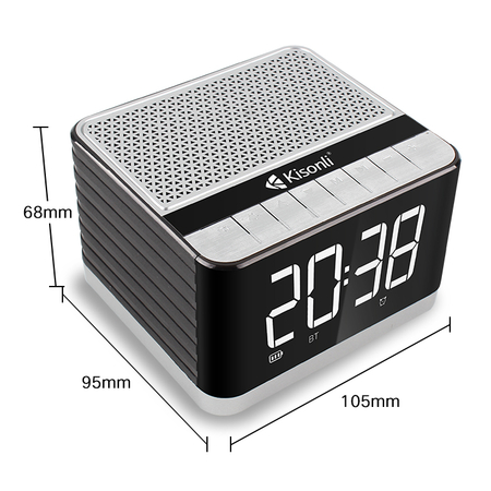 Ηχεἰο Kisonli g8, Bluetooth, Clock, sd, fm, Aux, Rgb, Διαφορετικα Χρωματα - 22281