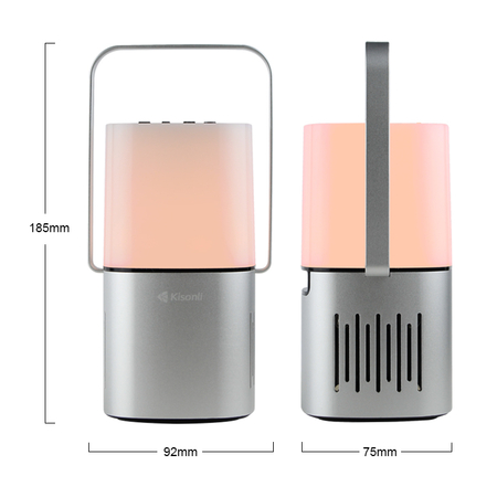 Ηχεἰο Kisonli q6 Plus, Bluetooth, Aux, sd, fm, Rgb, Ασημένιο - 22282