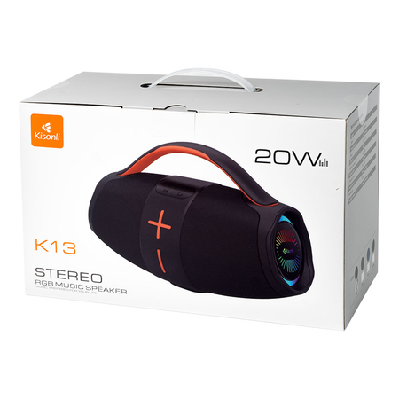 Ηχεἰο Kisonli К13, Bluetooth, Usb, sd, Aux, Rgb, Μαυρο - 22295