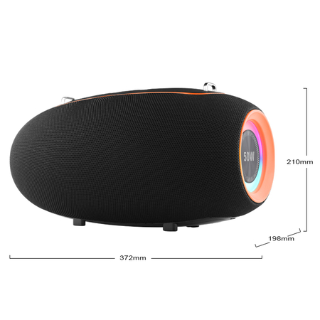 Ηχεἰο Kisonli к8, Bluetooth, Usb, sd, Aux, Rgb, Μαυρο - 22296