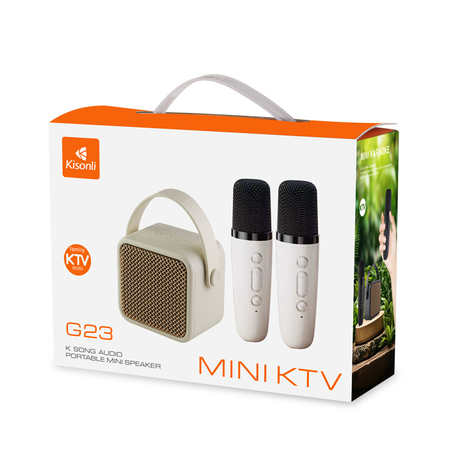 Ηχεἰο Kisonli G23, Karaoke, Bluetooth, Usb, sd, Aux, Rgb, Black - 22298