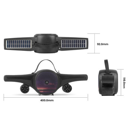 Ηχεἰο Kisonli b6, Bluetooth, Solar, Usb, sd, fm, Μαυρο - 22321