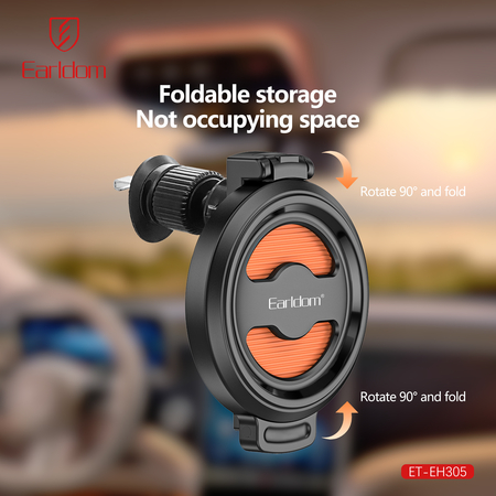 Universal Ποτηροθήκη Earldom et-Eh305, για Αυτοκίνητο, Μαύρο - 17893