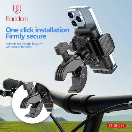 Universal Βάση Τηλεφώνου για Ποδήλατα και Μοτοσυκλέτες Earldom et-Eh286, Μαυρο - 17898