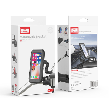 Universal Βάση Στήριξης Ποδηλάτου για Κινητό Earldom et-Eh139, Black - 17902