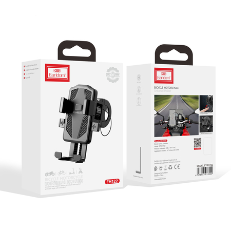Universal Βάση Στήριξης Ποδηλάτου για Κινητό Earldom et-Eh122, Μαυρο - 17903