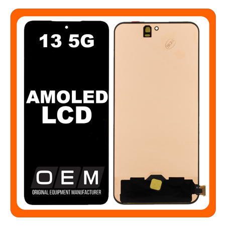 HQ OEM Συμβατό Με Xiaomi 13 5G (2211133C, 2211133G), AMOLED LCD Display Screen Assembly Οθόνη + Touch Screen Digitizer Μηχανισμός Αφής Black Μαύρο (Premium A+)