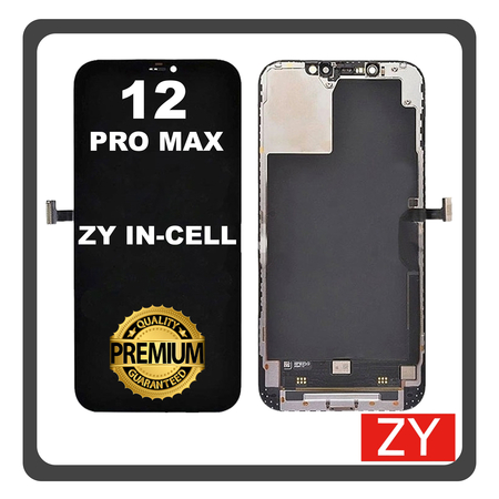 HQ OEM Συμβατό Με Apple iPhone 12 Pro Max (A2411, A2342, A2410, A2412) ZY Premium In-Cell LCD Display Screen Assembly Οθόνη + Touch Screen Digitizer Μηχανισμός Αφής Black Μαύρο (Premium A+)