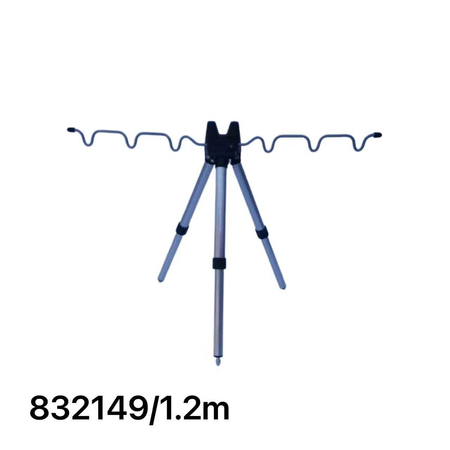 Βάση Στήριξης Καλαμιών 6 Θέσεων - Μεταλλική - 1.2m - 832149