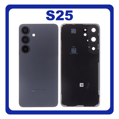 Γνήσια Original Samsung Galaxy S25 (SM-S931B, SM-S931B/DS) Rear Back Battery Cover Πίσω Καπάκι Πλάτη Μπαταρίας Blue Black Μαύρο GH82-36295E (Service Pack By Samsung)