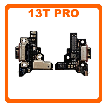 Γνήσια Original Xiaomi 13T Pro 5G (23078PND5G) USB Type-C Charging Dock Connector Flex Sub Board, Καλωδιοταινία Υπό Πλακέτα Φόρτισης + Microphone Μικρόφωνο 5600010M1200 (Service Pack By Xiaomi)