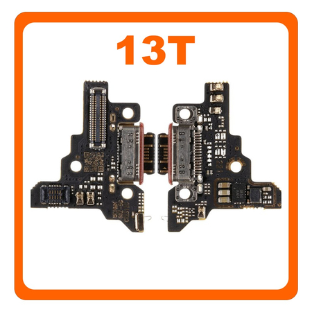 Γνήσια Original​ Xiaomi 13T 5G (2306EPN60G) USB Type-C Charging Dock Connector Flex Sub Board, Καλωδιοταινία Υπό Πλακέτα Φόρτισης + Microphone Μικρόφωνο (Service Pack By Xiaomi)