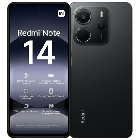 Xiaomi Redmi Note 14 256gb Rom/8gb ram Midnight Black eu