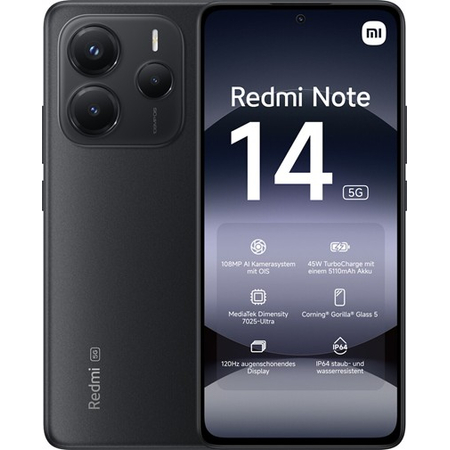Xiaomi Redmi Note 14 5g 128gb Rom/6gb ram Midnight Black eu