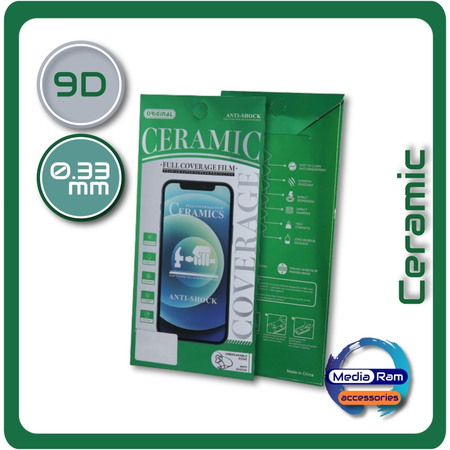 ​Ceramic Glass 9D Τζαμάκι Οθόνης, For Redmi Note 14 Pro Plus 5G, Note 14 Pro+ 5G / Redmi Note 14 Pro Plus 4G, Note 14 Pro+ 4G Black Μαύρο