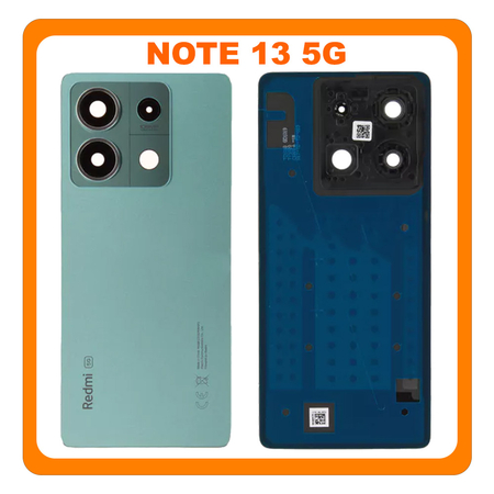 Γνήσια Original Xiaomi Redmi Note 13 5G (2312DRAABG, 2312DRAABI) Rear Back Battery Cover Πίσω Καπάκι Πλάτη Μπαταρίας + Camera Lens Τζαμάκι Κάμερας Ocean Teal Μπλε 5600150N1700 (Service Pack By Xiaomi)