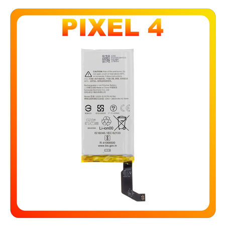 Γνήσια Original Google Pixel 4 (G020M, G020I​) G020I-B​ Battery Μπαταρία Li-Ion 2800 mAh​ G823-00148-01​ (Service Pack By Google)