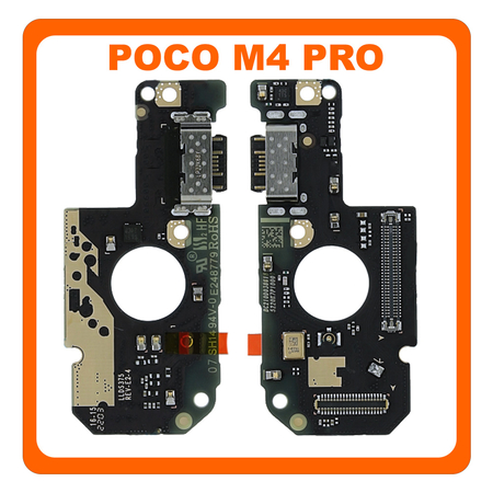 Γνήσια Original Poco M4 Pro 4G (MZB0B5VIN, 2201117PI) USB Type-C Charging Dock Connector Flex Sub Board, Καλωδιοταινία Υπό Πλακέτα Φόρτισης + Microphone Μικρόφωνο 5600020K7P00 (Service Pack By Xiaomi)