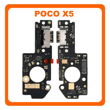 Γνήσια Original X5 5G (22111317PG, 22111317PI) USB Type-C Charging Dock Connector Flex Sub Board, Καλωδιοταινία Υπό Πλακέτα Φόρτισης + Microphone Μικρόφωνο 560002M17P00 (Service Pack By Xiaomi)