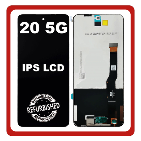 New Refurbished TCL 20 5G (T781, T781K, T781H), IPS LCD Display Screen Assembly Οθόνη + Touch Screen Digitizer Μηχανισμός Αφής Black Μαύρο (Premium A+)