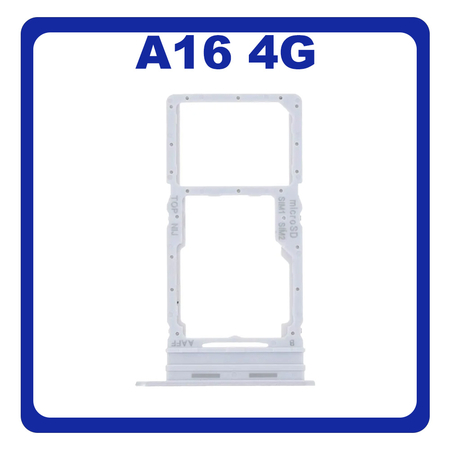 Γνήσια Original Samsung Galaxy A16 4G (SM-A165F, SM-A165F/DS) SIM Card Tray + Micro SD Tray Slot Υποδοχέας Βάση Θήκη Κάρτας SIM Gray Γκρι GH98-49822F (Service Pack By Samsung)