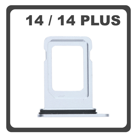 Original for iPhone 14, iPhone14 (A2882, A2649, A2881) / iPhone 14 Plus, iPhone 14+ (A2886, A2632, A2885) SIM Card Tray Blue Μπλε Pulled