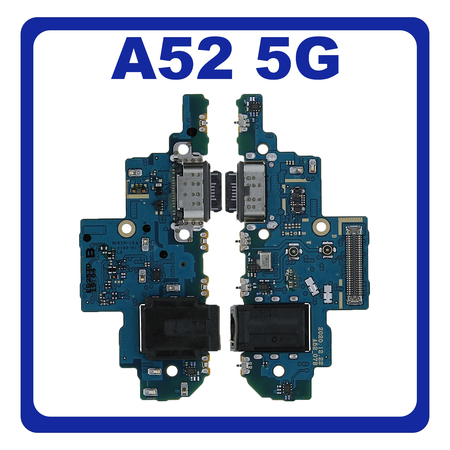 Samsung Galaxy A52 5G (SM-A526B, SM-A526B/DS) USB Type-C Charging Dock Connector Flex Sub Board, Καλωδιοταινία Υπό Πλακέτα Φόρτισης + Microphone Μικρόφωνο + Audio Jack Θύρα Ακουστικών (Refurbished​)