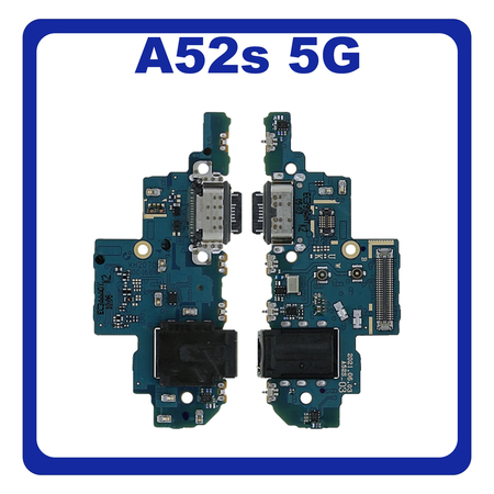 New Refurbished Samsung Galaxy A52s 5G (SM-A528B, SM-A528B/DS) Version K2 USB Type-C Charging Dock Connector Flex Sub Board, Καλωδιοταινία Υπό Πλακέτα Φόρτισης + Microphone Μικρόφωνο + Audio Jack Θύρα Ακουστικών