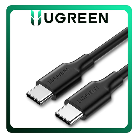 UGREEN US286 Καλώδιο Φόρτισης 60W USB-C to USB-C 3Α Fast Charging Cable 1.5m Black