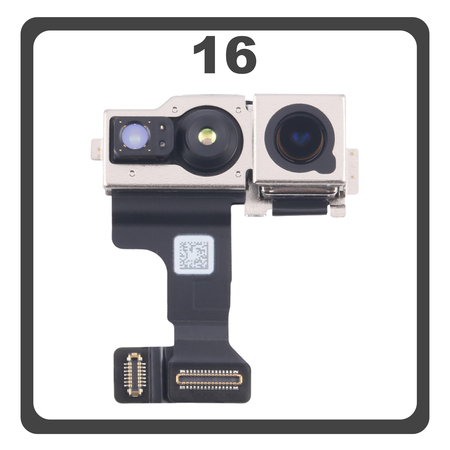Γνήσια Original For Apple iPhone 16, iPhone16 (A3287, A3081) Front Selfie Camera Μπροστινή Κάμερα 12MP Pulled