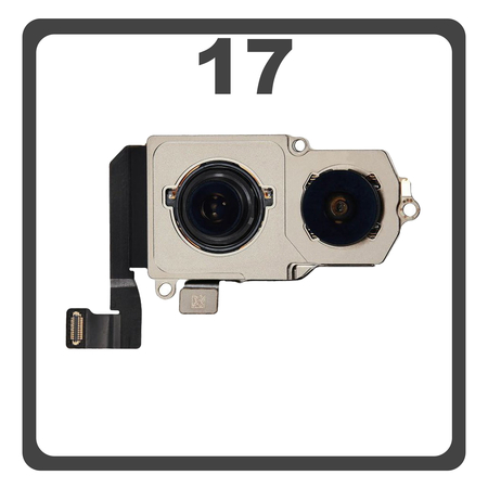 Γνήσια Original For Apple iPhone 17 (A3520, A3258) Main Rear Back Camera Κεντρική Κάμερα 48MP + 48MP Pulled