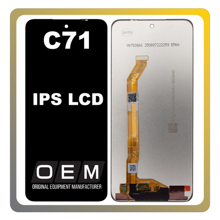 HQ OEM Συμβατό Με Realme C71 (RMX5303) IPS LCD Display Screen Assembly Οθόνη + Touch Screen Digitizer Μηχανισμός Αφής Black Μαύρο (Premium A+)
