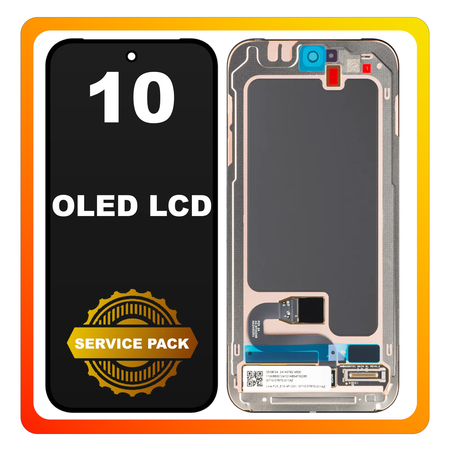 Γνήσια Original Google Pixel 10 (GK2MP, GLBW0) OLED LCD Display Screen Assembly Οθόνη + Touch Screen Digitizer Μηχανισμός Αφής G949-01507-00 (Service Pack By Google)