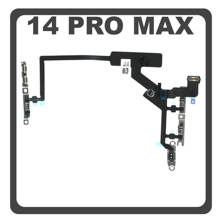 HQ OEM Συμβατό Με Apple iPhone 14 Pro Max (A2894, A2651), Power Key Flex Cable On/Off + Volume Key Buttons Καλωδιοταινία Πλήκτρων Εκκίνησης + Έντασης Ήχου (Premum A+)