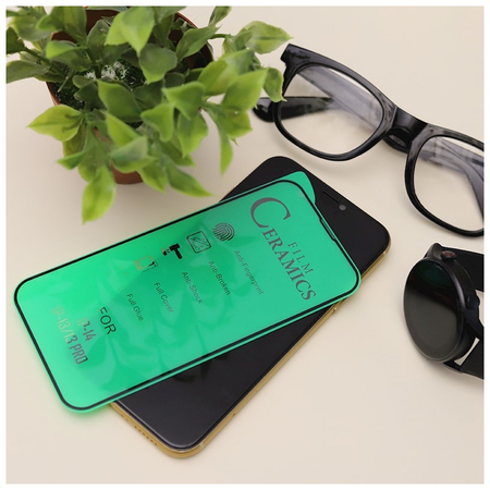 Ceramic Glass 9D Τζαμάκι Οθόνης For Samsung Galaxy S24 Ultra Black Μαύρο