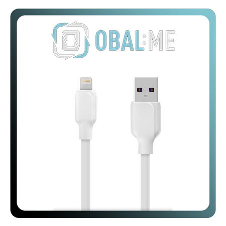 OBAL:ME Simple Καλώδιο Φόρτισης & Δεδομένων USB-A σε Lightning (1m, Λευκό)
