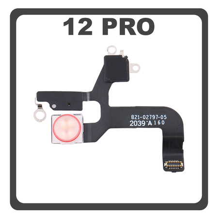 Original For Γνήσιο Για Apple iPhone 12 Pro (A2407, A2341) Camera Flashlight Flex Cable Φλας + Microphone Μικρόφωνο (Pulled)