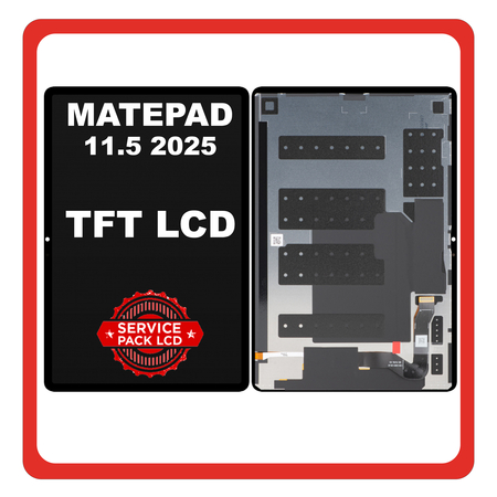 Γνήσιο Original Huawei MatePad 11.5 (2025) (TXZ-W09) LCD Display Screen Οθόνη + Touch Screen DIgitizer Μηχανισμός Αφής Black Μαύρο 02357DTE (Service Pack By Huawei)