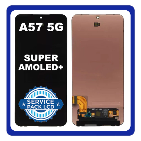 Γνήσια Original Samsung Galaxy A57 5G (SM-A576B, SM-A576B/DS) Super AMOLED+ LCD Display Screen Assembly Οθόνη + Touch Screen Digitizer Μηχανισμός Αφής Black Μαύρο GH82-39283A (Service Pack By Samsung)